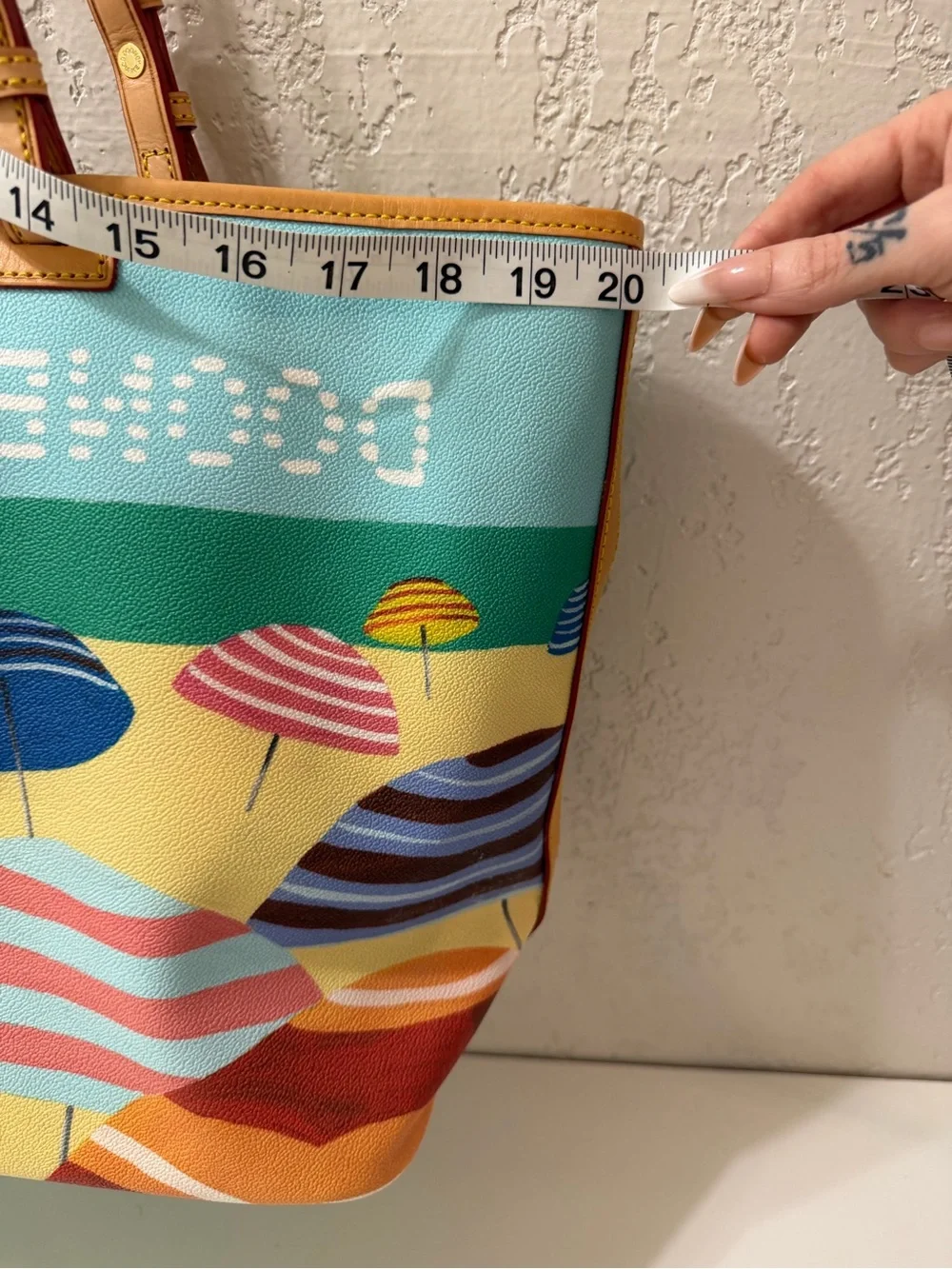Dooney & Bourke Beach Umbrella Tote Bag